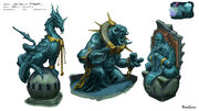 God Wars Dungeon statues concept art2