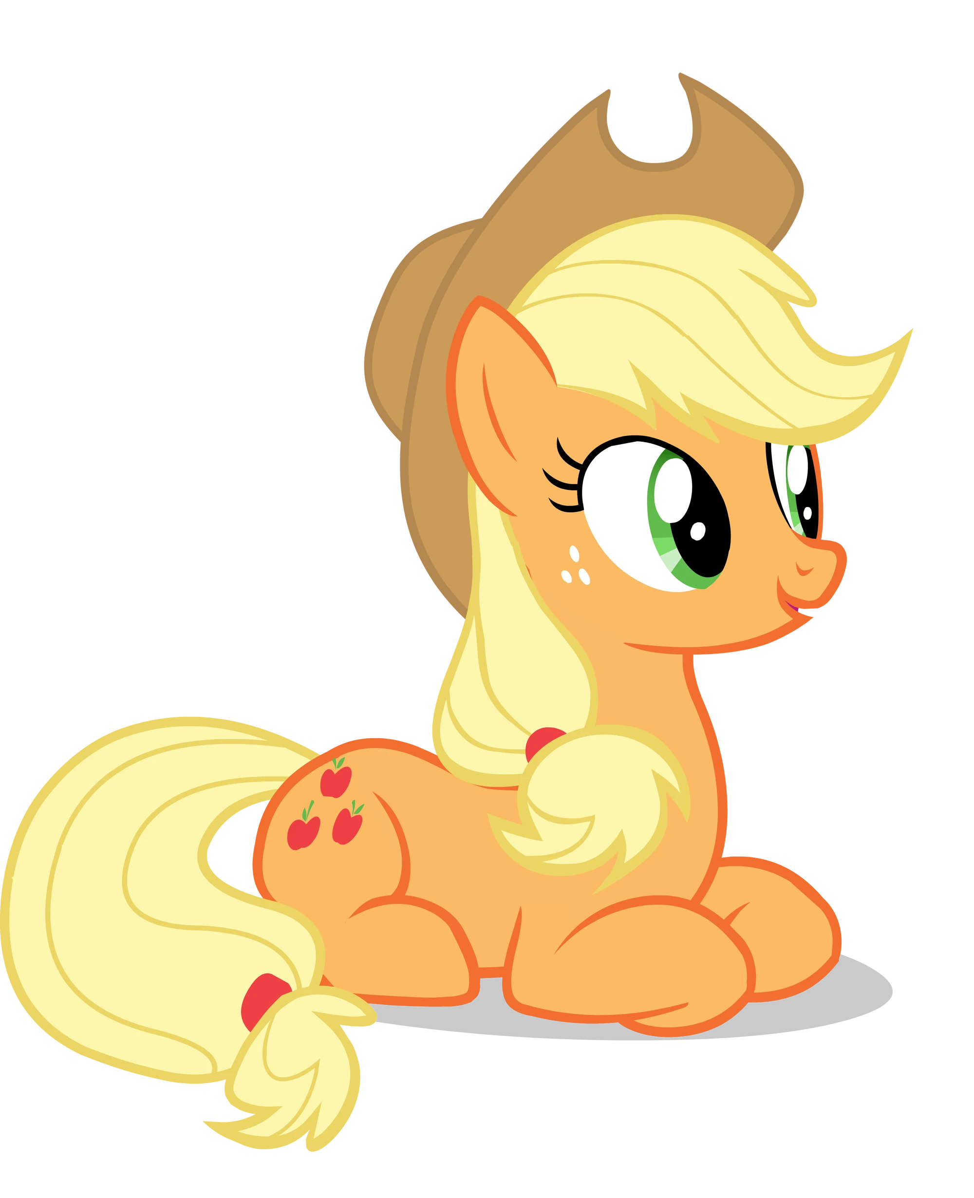 Image FANMADE Applejack laying down vector.png My Little Pony Friendship is Magic Wiki