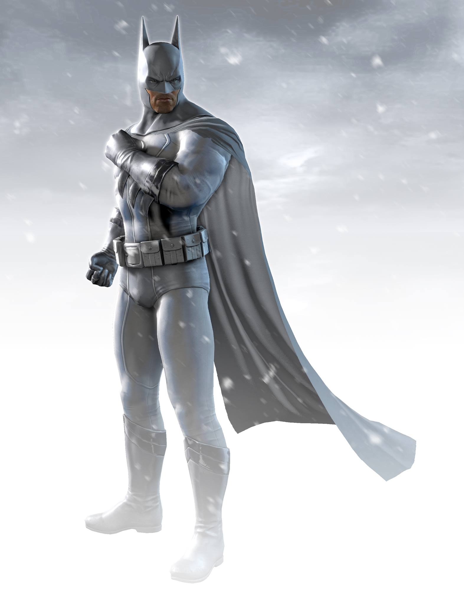white batman suit