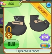 Leprechaun Shoes (Black-Gray, Coloration Variation 7)