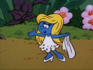 Smurfette Without A Hat On