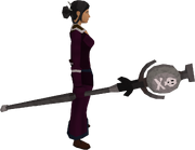 Death talisman staff equipped