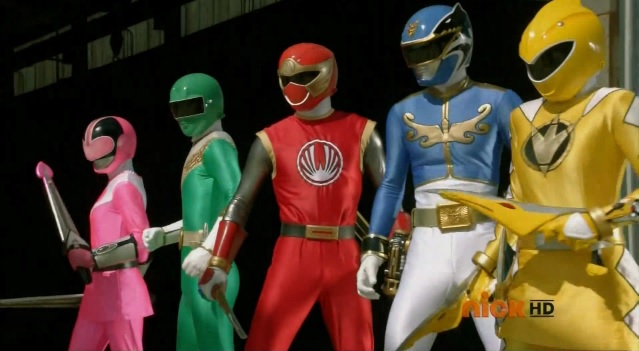 Image - Megaforce Blue With Legendary Mode Rangers.jpg - Rangerwiki 