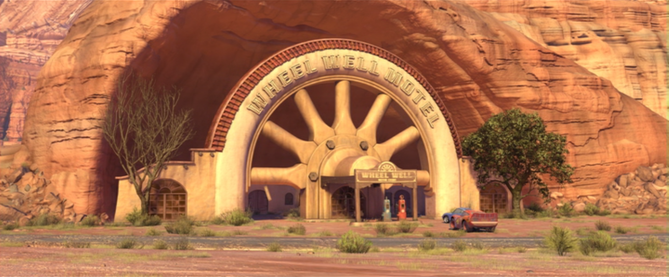 disney cars wheel well motel