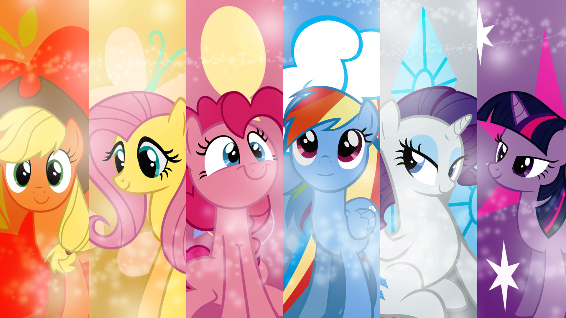 Image - FANMADE My Little Pony Friendship is Magic Mane 6 wallpaper.jpg - My Little Pony
