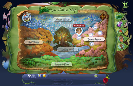 Pixie hollow map