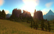 Thunder Bluff in the distance
