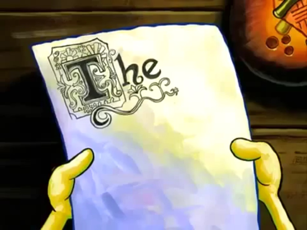 Spongebob essay the scene