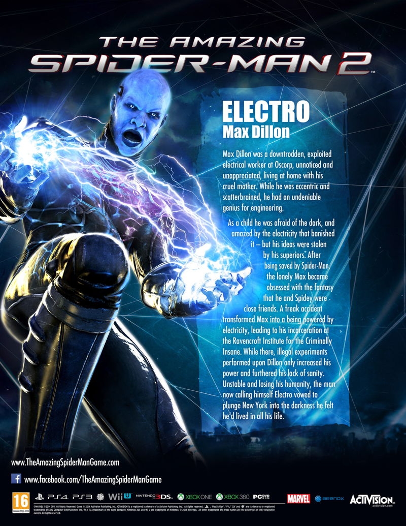 The amazing spider man electro bio 60349