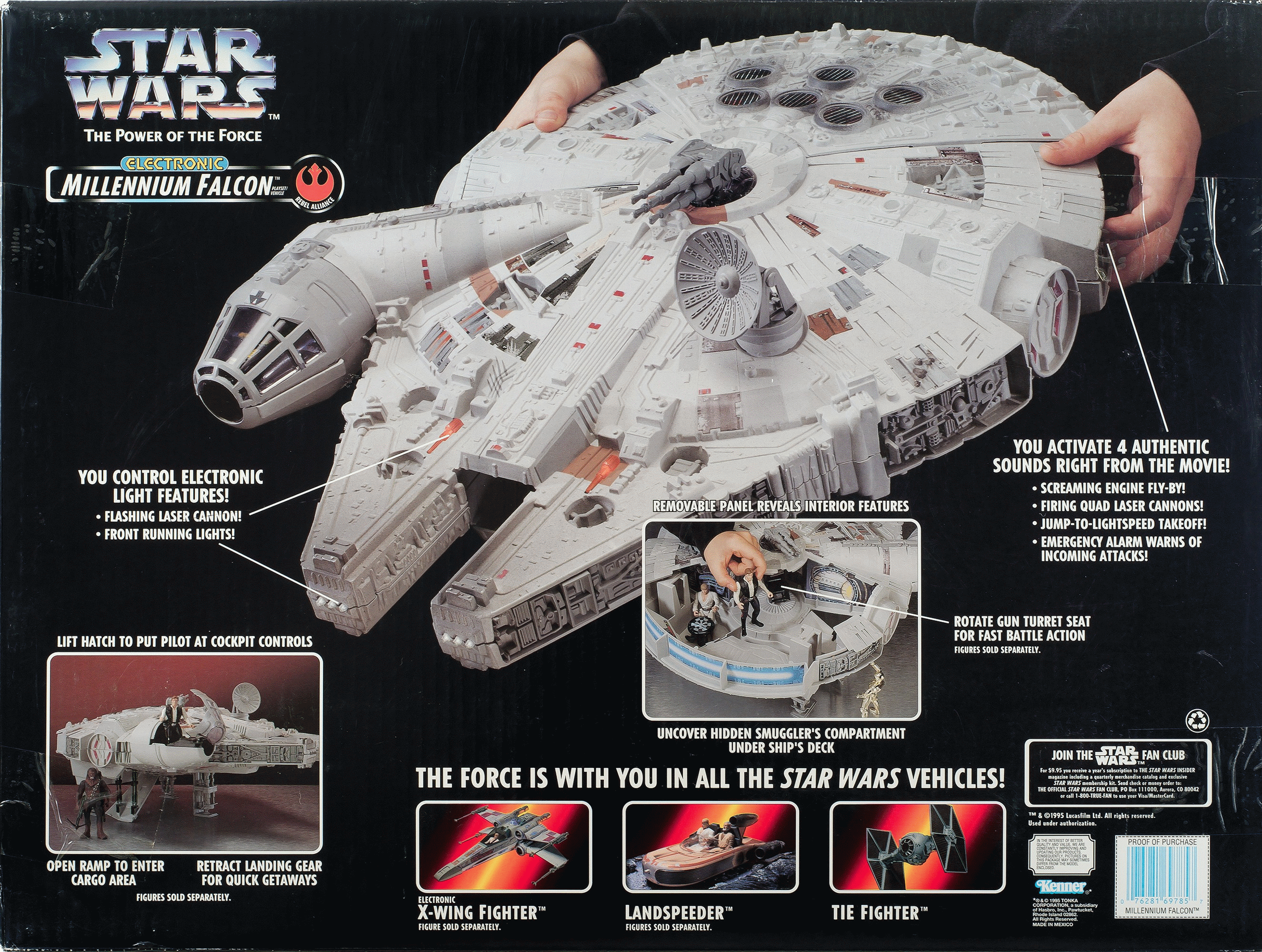 millennium falcon toy 80s