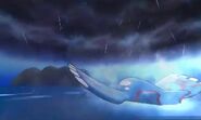 Kyogre usando Llovizna