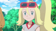 Korrina without her helmet