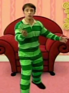 blue's clues green striped shirt