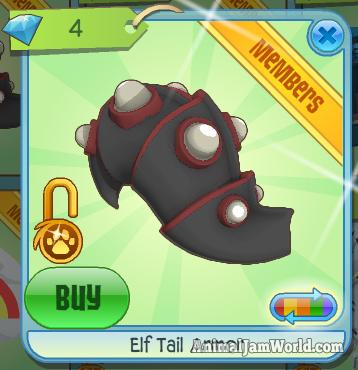 Animal Jam Elf Tail Armor