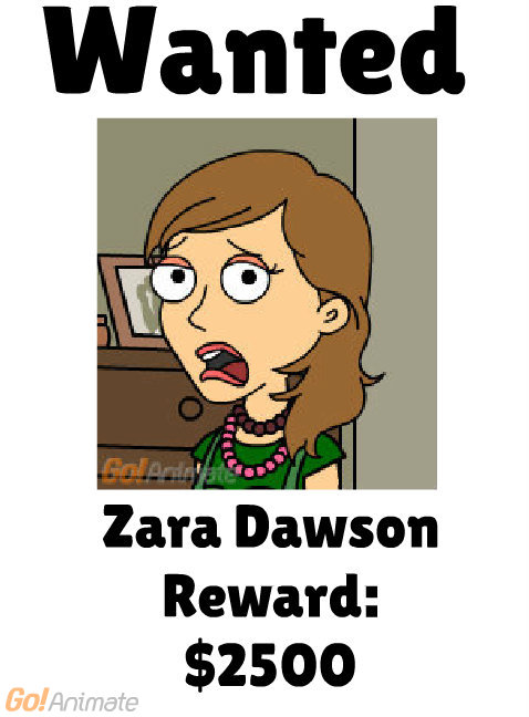 Zara Wanted Poster