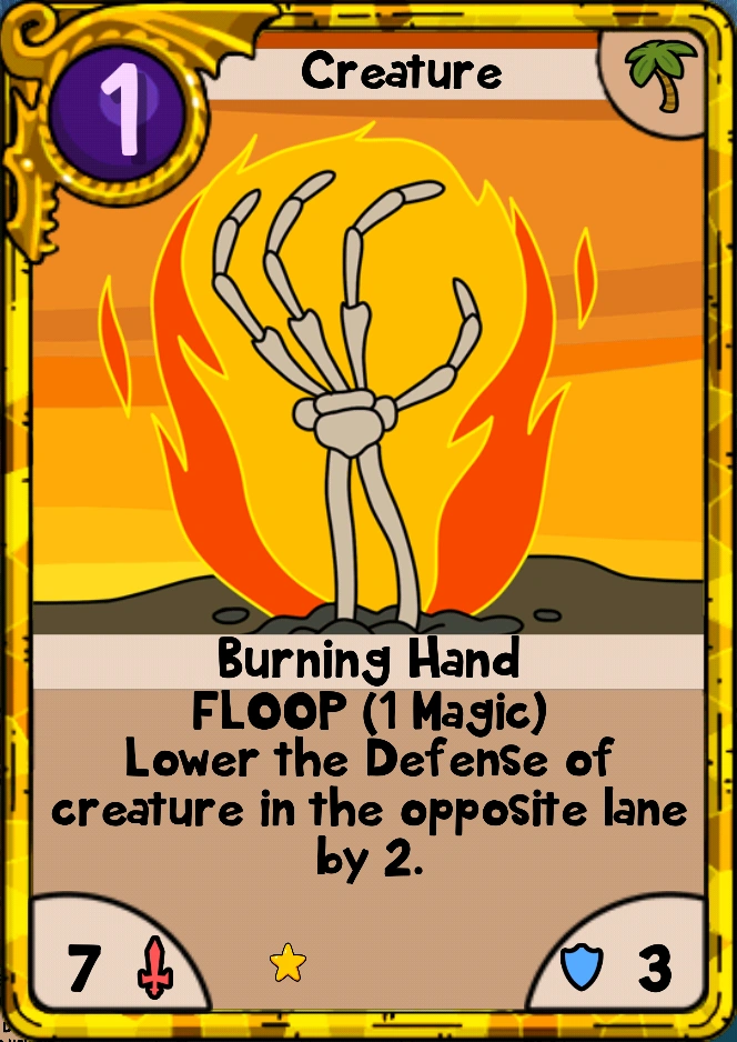 Burning Hand - Card Wars Wiki