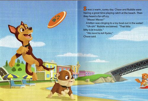 pups bark with dinosaurs