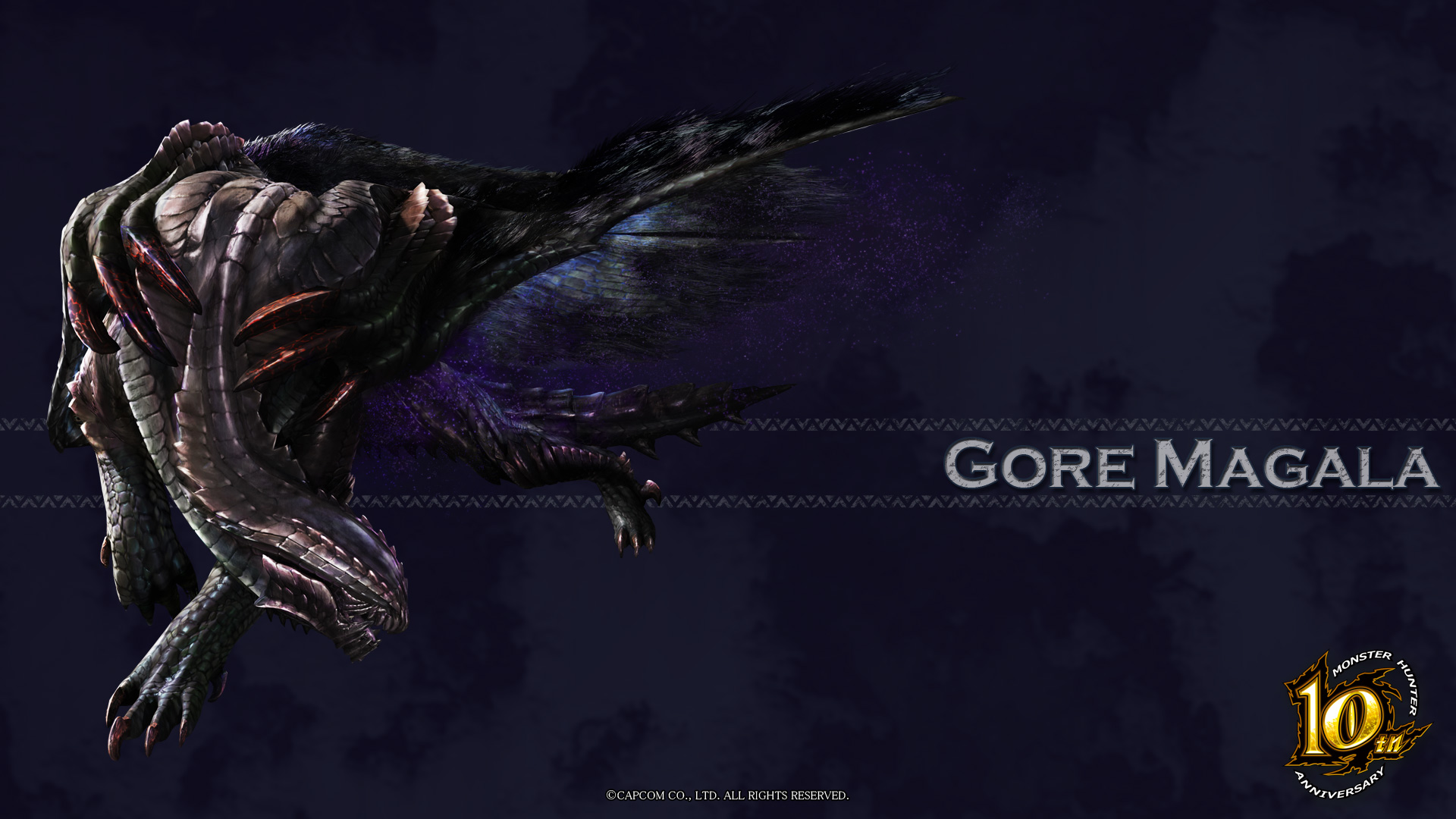Image - MH 10th Anniversary-Gore Magala Wallpaper 001.jpg - The Monster