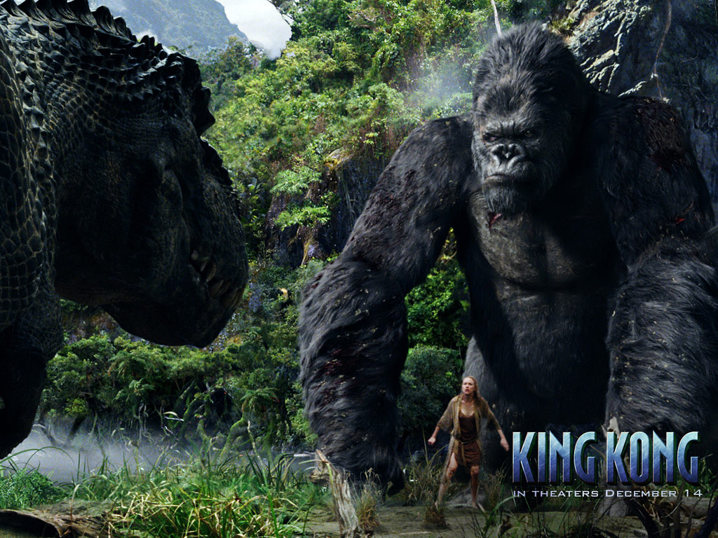 king kong dinosaur fighting