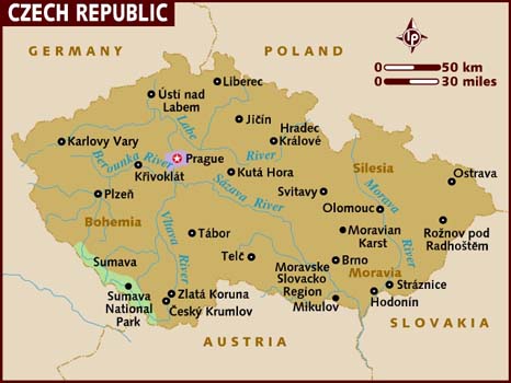 Image - Czech republic map 001.jpg - Wikia Travel