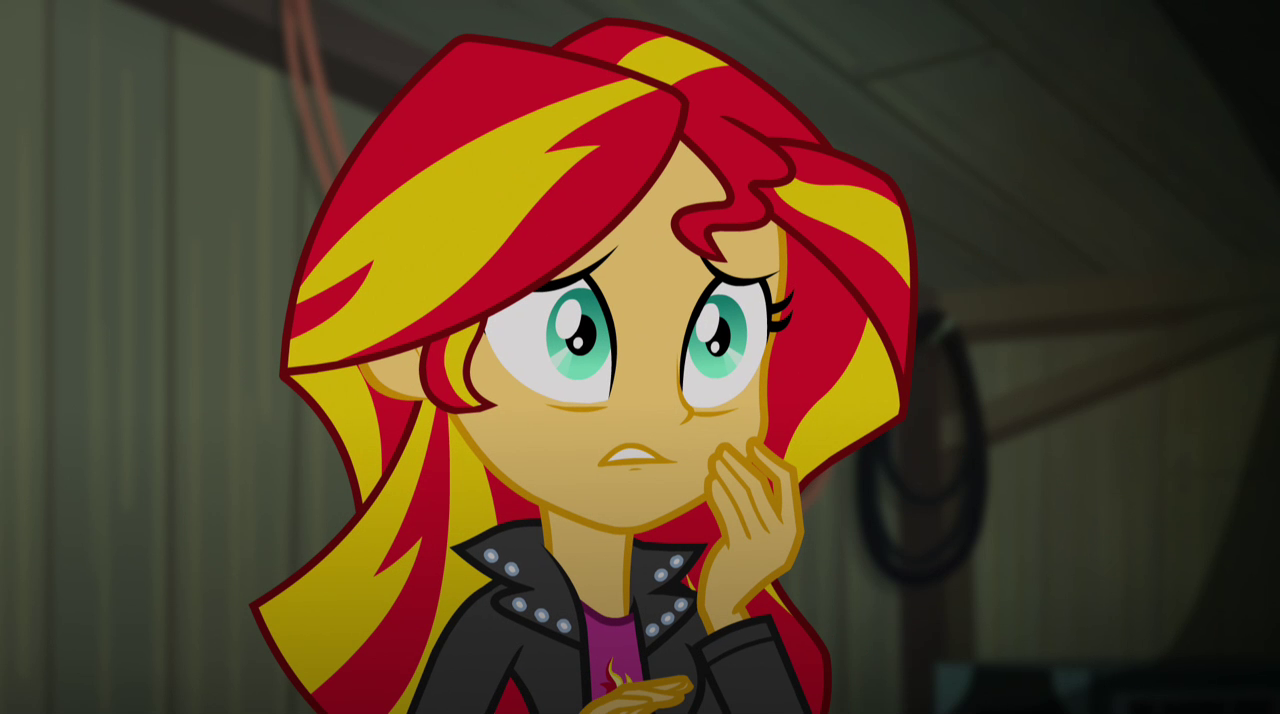 Image Sunset Shimmer is worried EG2.png My Little Pony Friendship