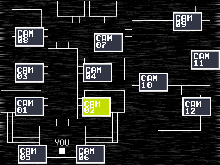 Fnaf fan game map concept (yes, I have made the forbidden camera available,  and yes, there are no hall cameras) - Imgflip