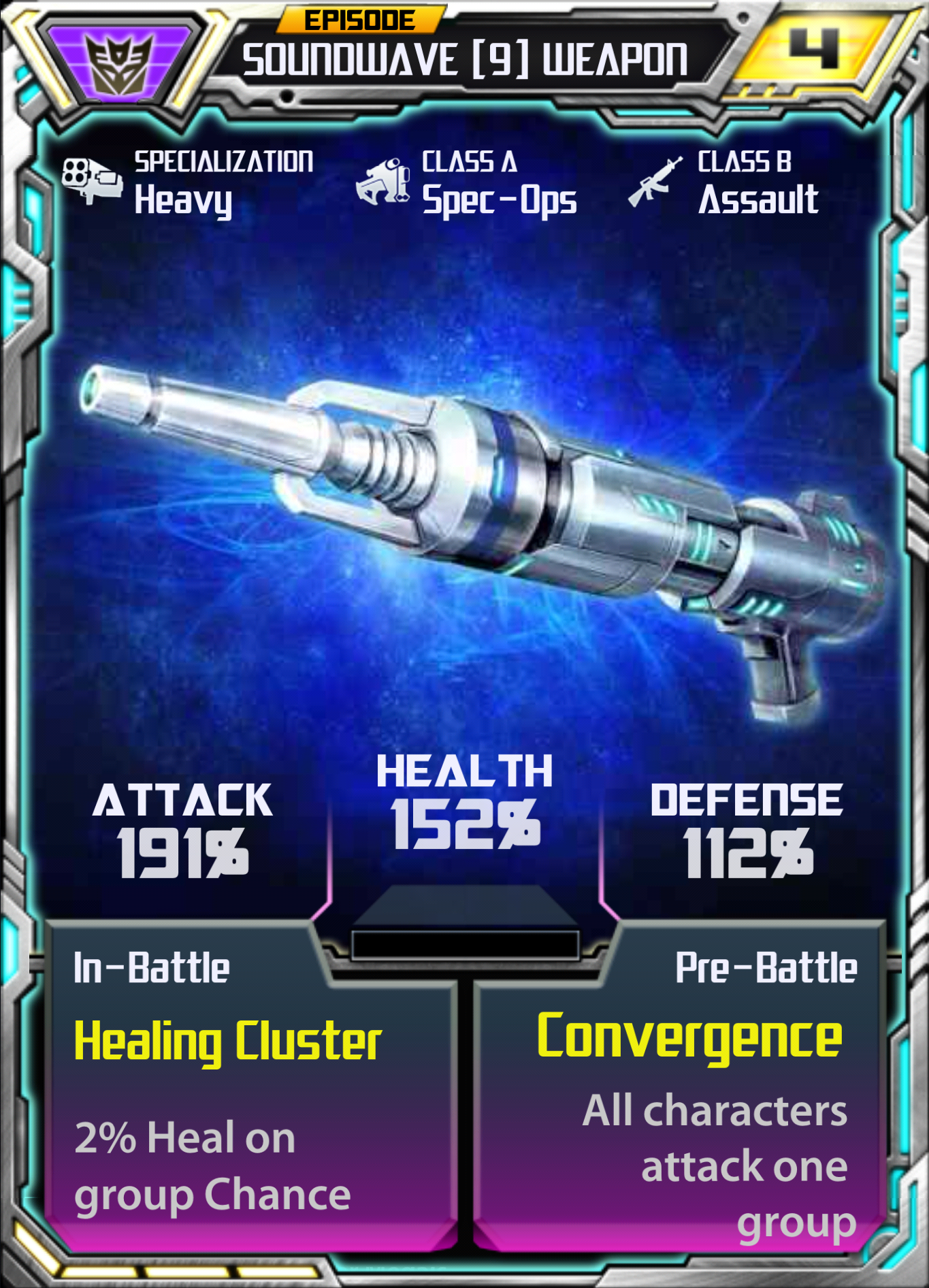 Soundwave (9) Weapon - Transformers Legends Wiki