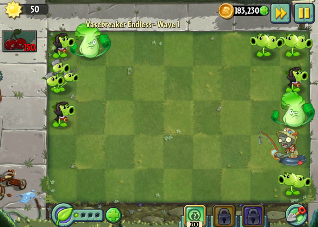 Part4 : Plant vs Zombie 2 Hack - New pea Plant LEVER 1000 Power-up #pv