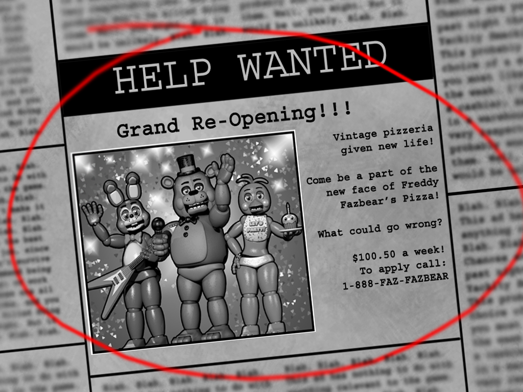 five nights at freddys 2 help wanted