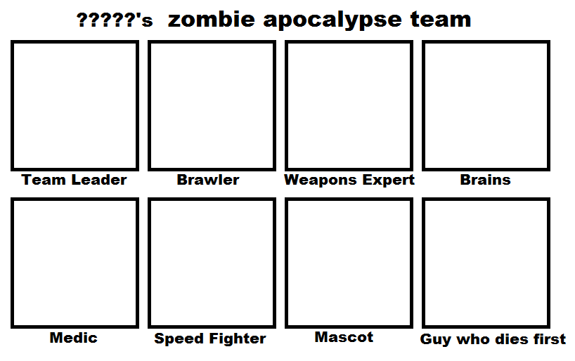 Zombie Apocalypse Team Maker