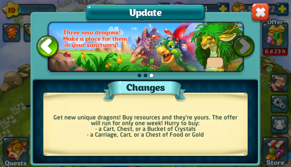 dragons world update