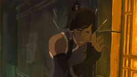 Korra perdiendo la conciencia