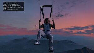 Paracuting GTAVe Franklin Dom Instructions PS4