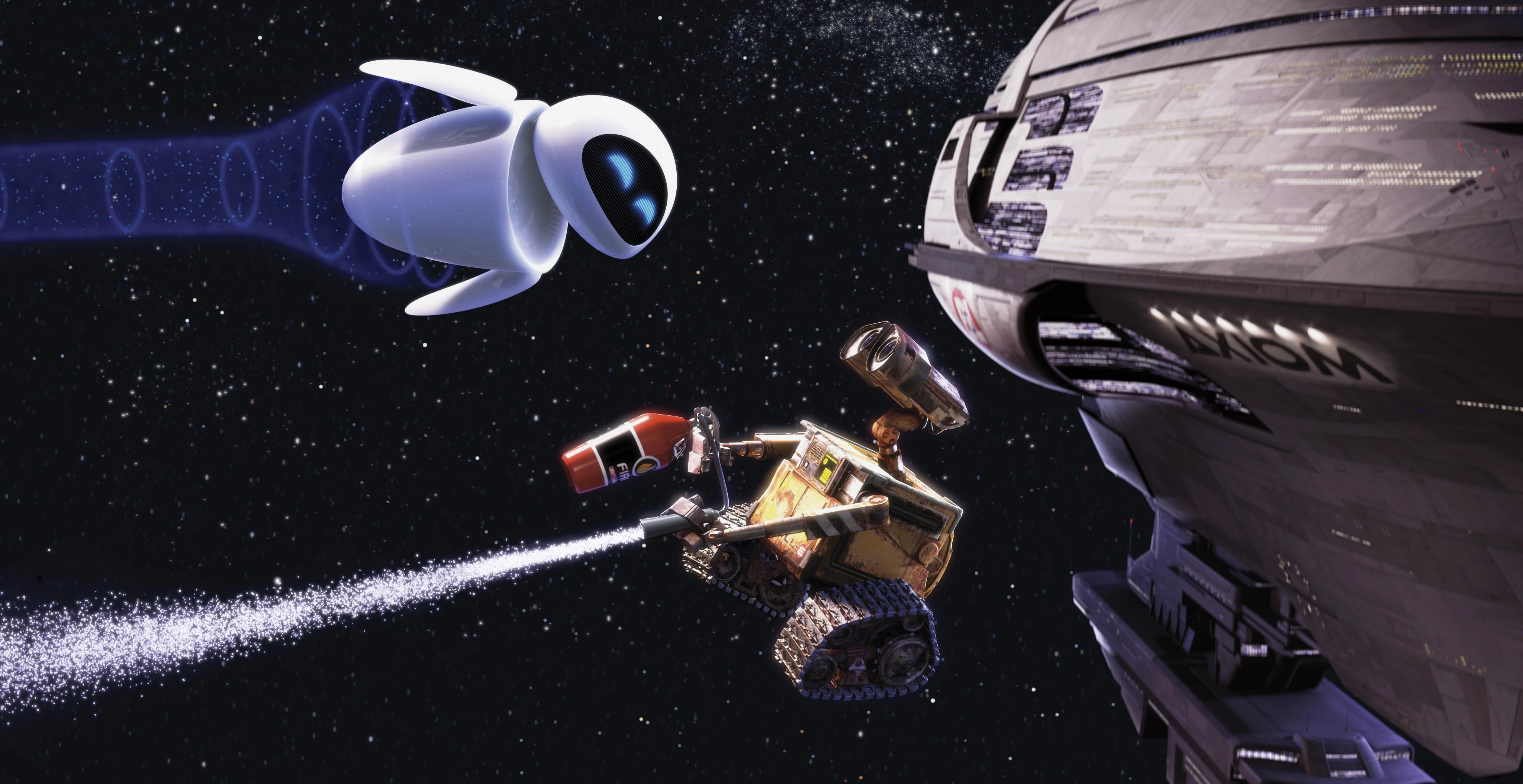 Image Eve and WallE in Space.jpg Disney Wiki