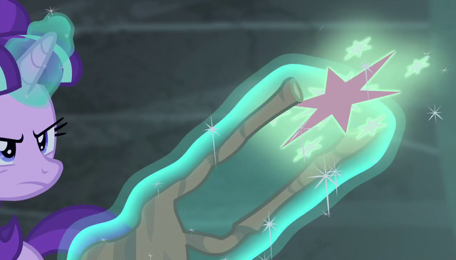 Image - Starlight flings Twilight's cutie mark toward the ...