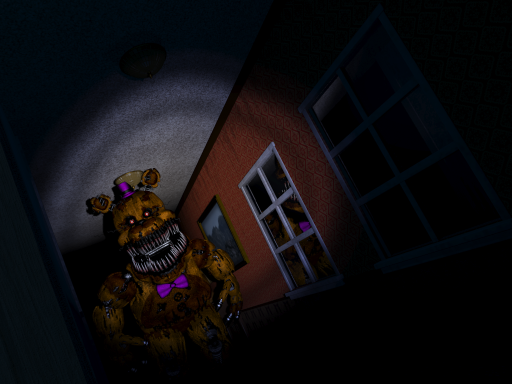 Nightmare Fredbear, five nights at freddys, fnaf, HD phone