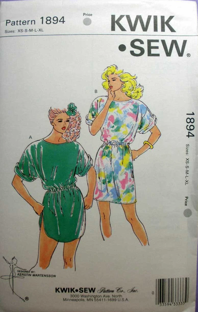 Kwik Sew 1894 Vintage Sewing Patterns