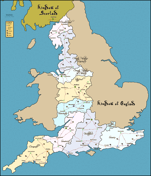 Map Of Britain With Counties And Their Corresponding Flags