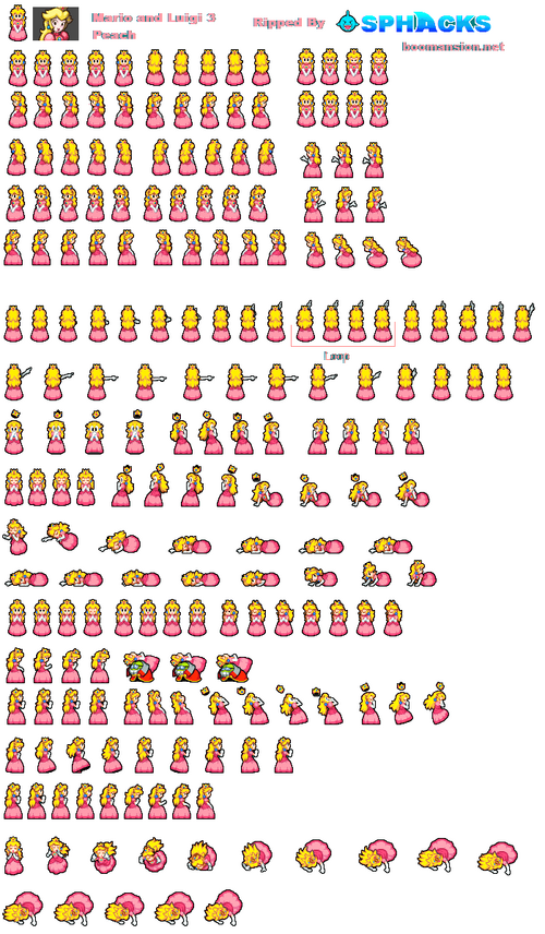 Image - Peach Overworld Sprites M&L.PNG - Fantendo, the Video Game ...