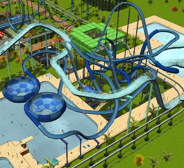 H2Oslide Bowl - RollerCoaster Tycoon