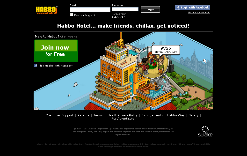 Image - Habbo landing page.png - Habbo Wiki: The wiki about everything ...