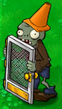 Image - Screendoor Conehead Zombie.png - Plants vs. Zombies Character ...