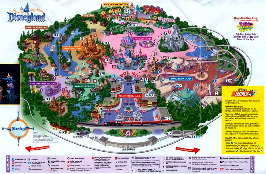 Image - Disneyland 2001 map.jpg - DisneyWiki