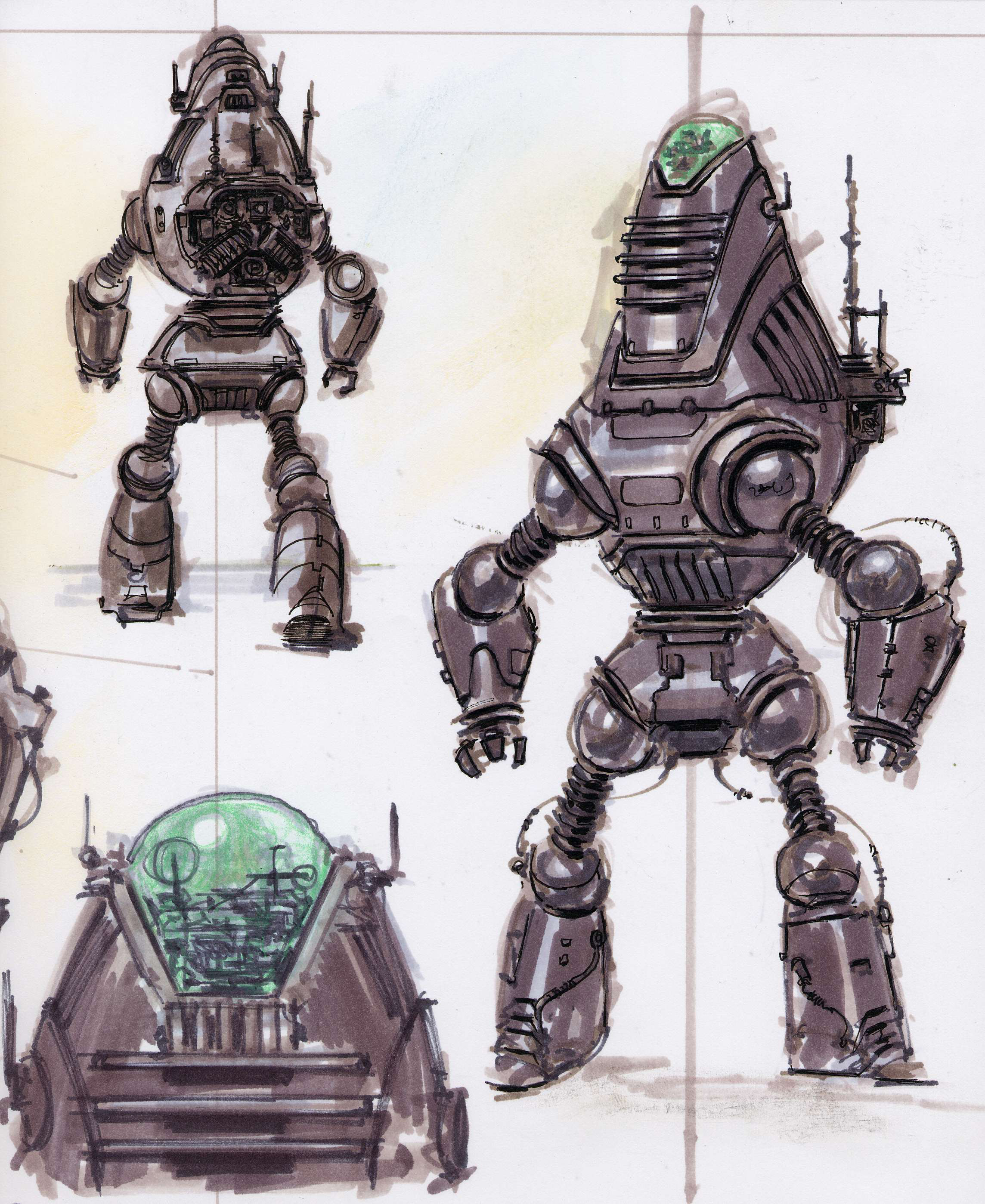 Fallout 3 robots and computers concept art - The Fallout wiki - Fallout ...