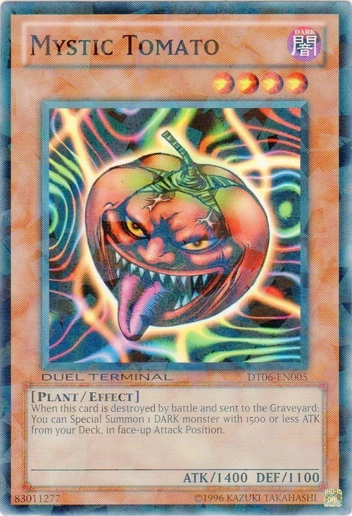 Japan Tomato Yu-Gi-Oh! Japanese DT11-JP005 Mystic Tomato Common Card -  Lightly Played Condition Yugipedia Mystic Tomato