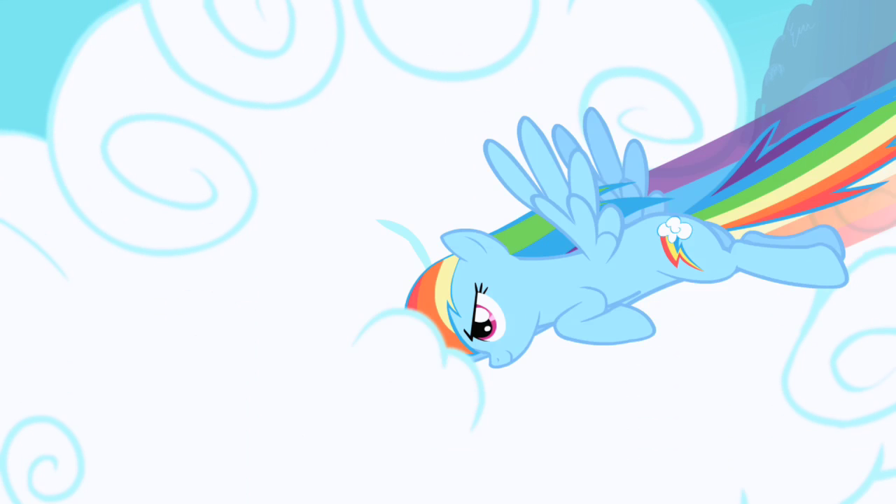 Rainbow Dash gif облака. МЛП интро. My little pony theme