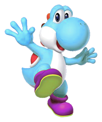 Image - Cyan yoshi.png - Fantendo, the Video Game Fanon Wiki