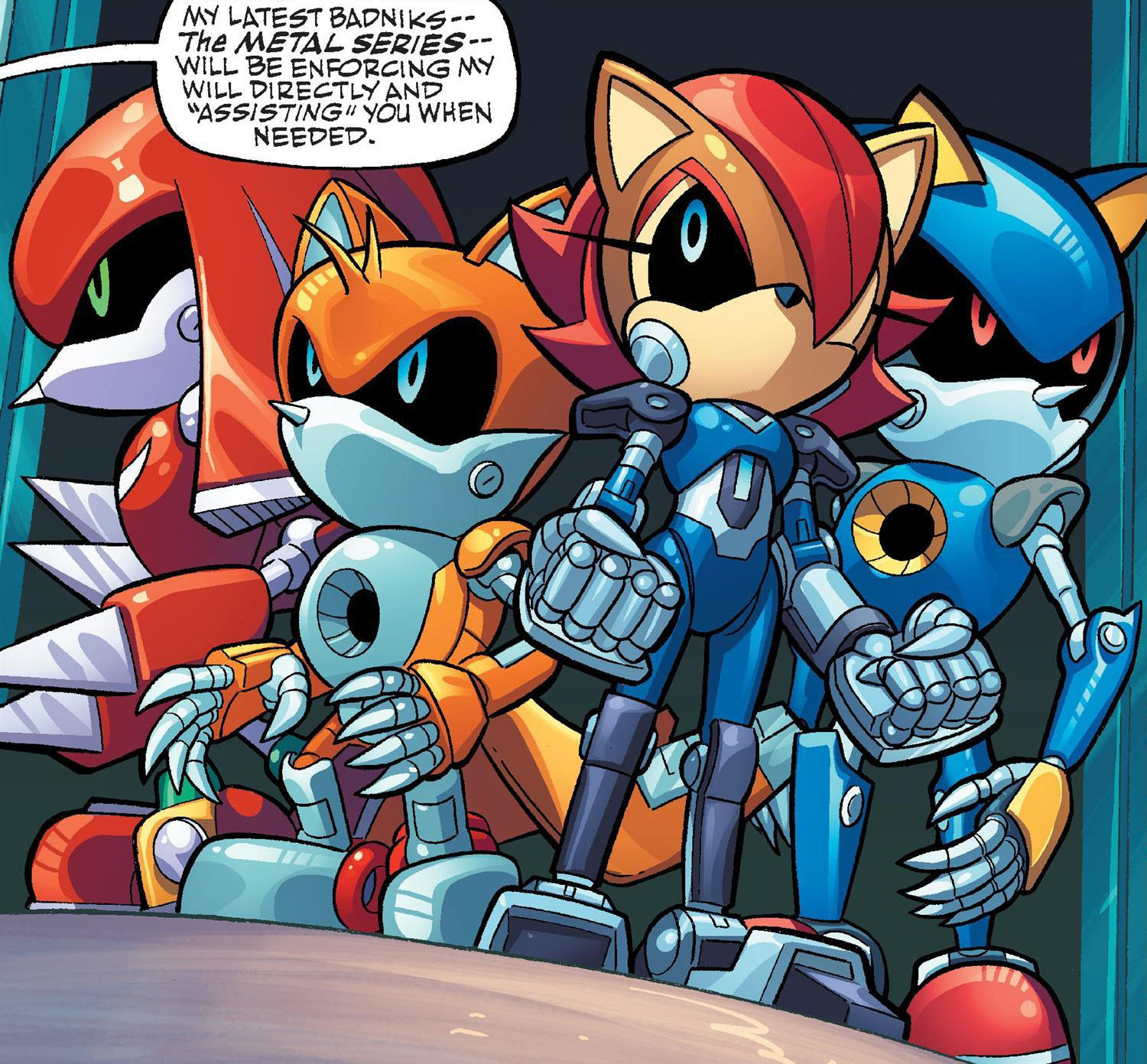 Metal Sonic - Mobius Encyclopaedia - Sonic the Hedgehog Comics