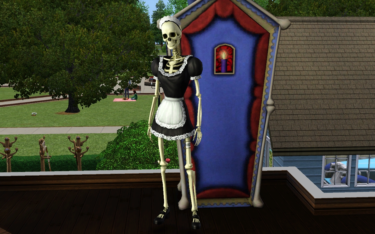 Image - Bonehilda beside her living quarters.jpg - The Sims Wiki