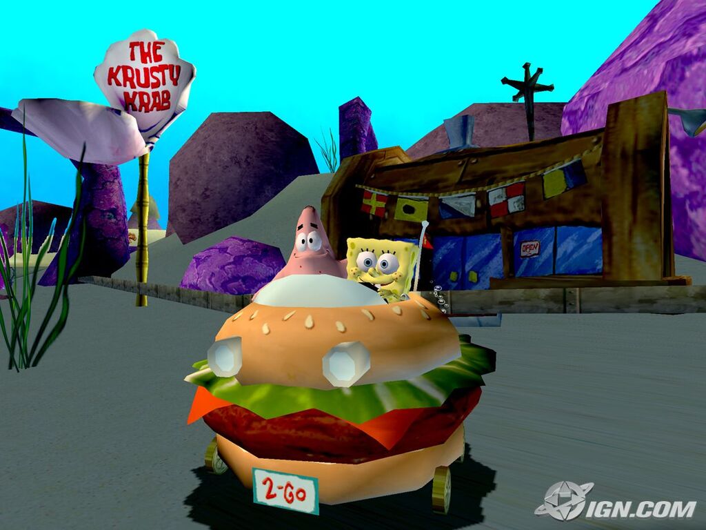 Image - 3d Spongebob & 3d Patrick (Both In The Krabby Patty Wagon) Next ...